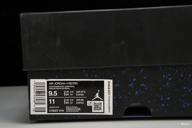 Bmlin Game Retro Jordan Black CT8527-018 Royal 4 0719